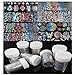 CHARMING MAY 8 roll Geometric Water Marble Holographic Starry Series Nail Foil Flower Dream Catcher Holo Christmas Transfer Sticker 98cm