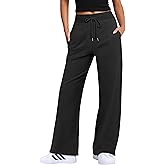 ANRABESS Women's Wide Leg Pants High Waist Drawstring Sweatpants Joggers with Pockets