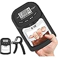 Digital Grip Strength Tester with LCD Display, 396lbs/180kg Grip Strength Trainer, Electronic Hand Grip Dynamometer, Handheld Strengthener Exerciser for Sports, School, Home Use