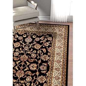 Well Woven Barclay Sarouk Black Traditional Area Rug 3'11'' X 5'3''