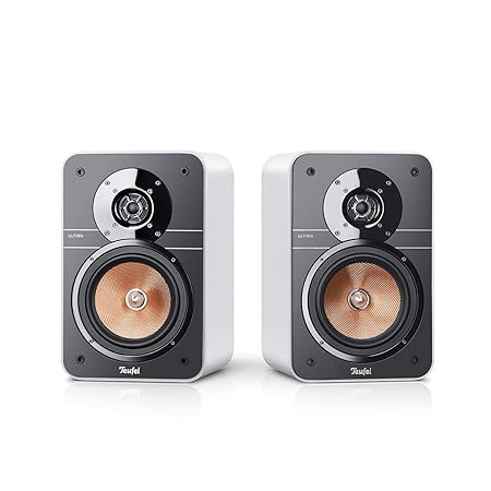 Teufel Ultima 20 Neues Modell 2018 Weiß Regal-Lautsprecher Sound 2-Wege Hochtöner Lautsprecher High End HiFi Speaker
