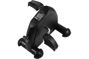 Pedal Exerciser Under Desk Bike for Home and Office Mini Bike for Hand/Leg Exerciser While Sitting Seated Pedal Exerciser
