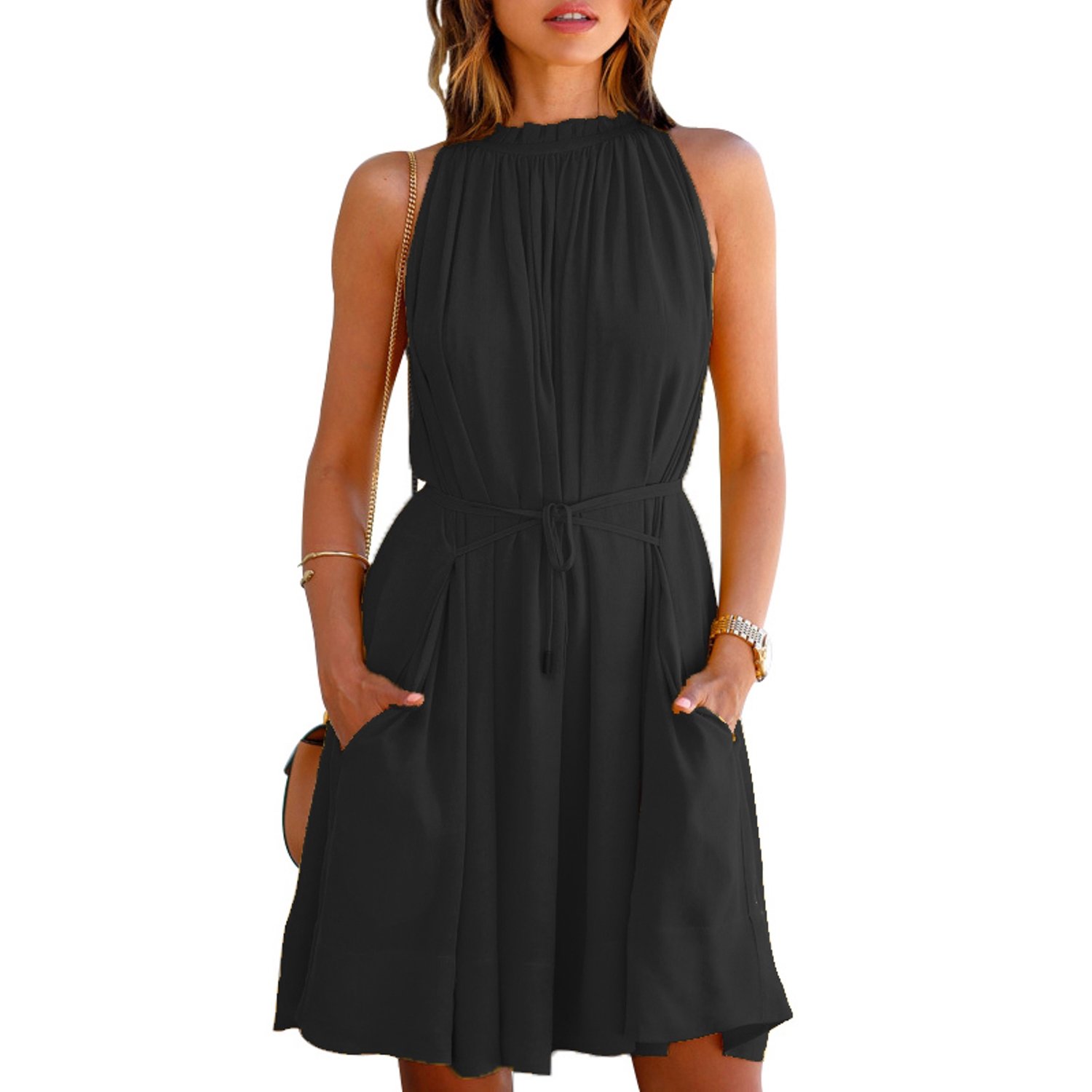 ancart stylish branded designer 2 pocket style knee length western dress for girl