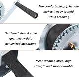 Trintion Heavy Duty 1000lbs Geared Hand Winch 6m Cable 550kg Marine Trailer Boat view 3
