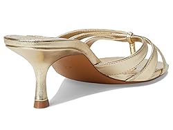 Steve Madden Women's Cary Heeled Sandal, Gold