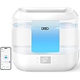 DREO 4L Smart Humidifiers for Bedroom, Top Fill Quiet Cool Mist Humidifier for Baby Large Room, Ultrasonic with Oil Diffuser,