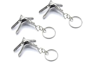 DEGLASERS AAProTools 3 Pcs Speculum Keychain Stainless Steel - Gift for Doctor & Midwife