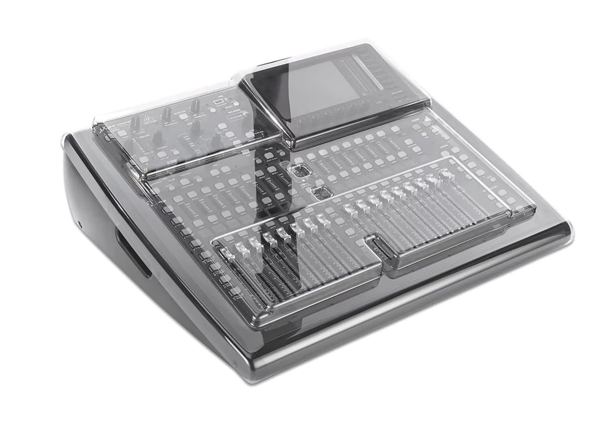 Decksaver Cover for Behringer X32 Compact - Super-Durable Polycarbonate Protective lid in Smoked Clear Colour, Made in The UK - The Engineers’ Choice for Unbeatable Protection