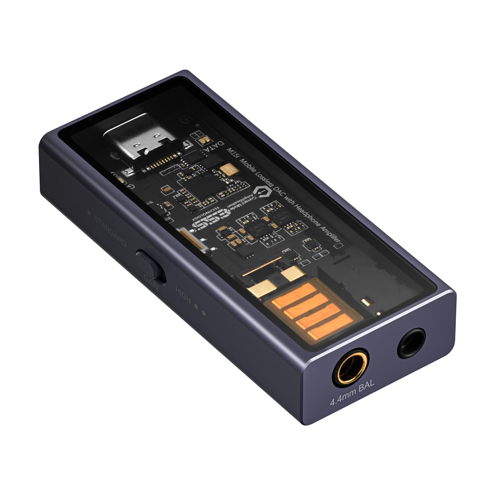 Photo 1 of Questyle M15i Electro Purple Headphone Amplifier [MFi Certified] Electronic Music/ACG Custom Tuning Portable USB C DAC Amps with 4.4mm/3.5mm Outputs PCM 768kHz/DSD512 Hi-res Lossless Audio Adapter