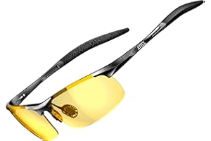 ATTCL Polarized Sunglasses Men Sports: UV Protection Anti Glare Wrap Around Lightweight Metal Driving Fishing Golf Running