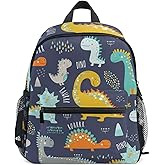 OREZI Cute Kids Back Pack Dinosaur Pattern Todder Backpack Lightweight Preschool Kindergarten Book Bag Practical and Durable Daycare Bag for Travel,Toys