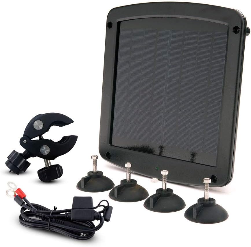 Battery Tender 12 Volt, 5 Watt Solar Battery Charger and Maintainer - Mountable Solar Battery Charger with Windshield and Handlebar Mounts, Ring Terminal Cable, OBD II Connector - 021-1172: Automotive
