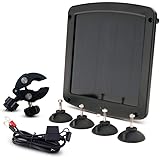 Battery Tender 5 Watt Solar Battery Charger 12V and Maintainer - Weatherproof Mountable Solar Battery Charger 12V with Windsh