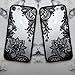 iPhone 7 Case,iPhone 8 Case,iPhone SE 2020 Case, Totem Henna Lace Flower Slim Fit Case Soft Border Matte Hard Back Cover Girls Paisley Datura Design for iPhone 7 / iPhone 8 ,Black Mandala