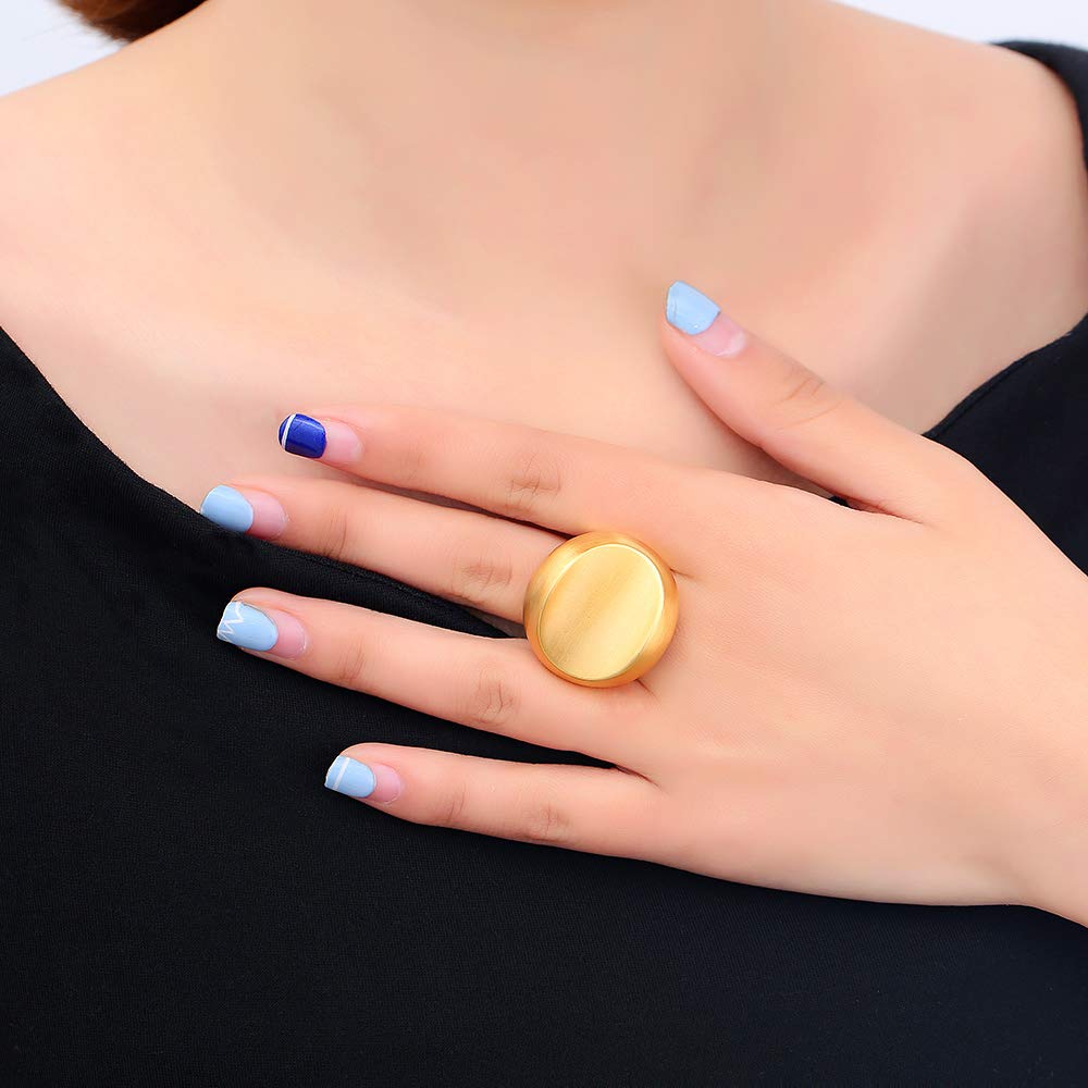 mytysun Nouvelle Mode Géométrique Bague en Or pour Les Femmes Cercles Surround Croix Conception en Métal Anneaux Doigt Bijoux …