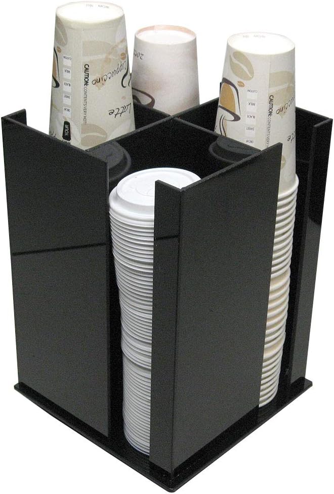 Spinning Cup Lid Holder dispenser coffee cup Caddy organize