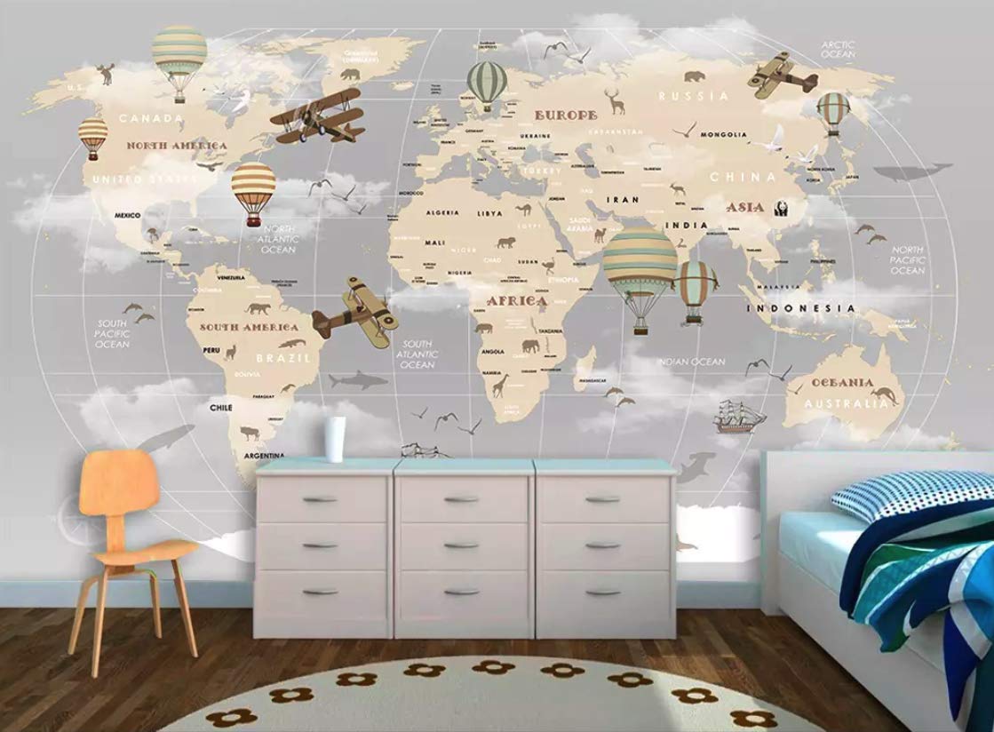 World Map Wallpaper For Walls