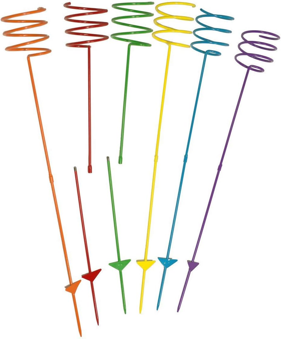 JMiles UH-DH270 Outdoor Beverage Holder Stakes - 6 Pack of Drink Holders for Use on Lawn, Beach, or at the Park - Unique Way to Hold Cups, Bottles, and Cans Outside