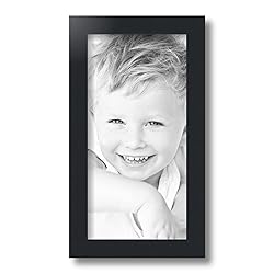 ArtToFrames 7x14 Inch Black Picture Frame, This