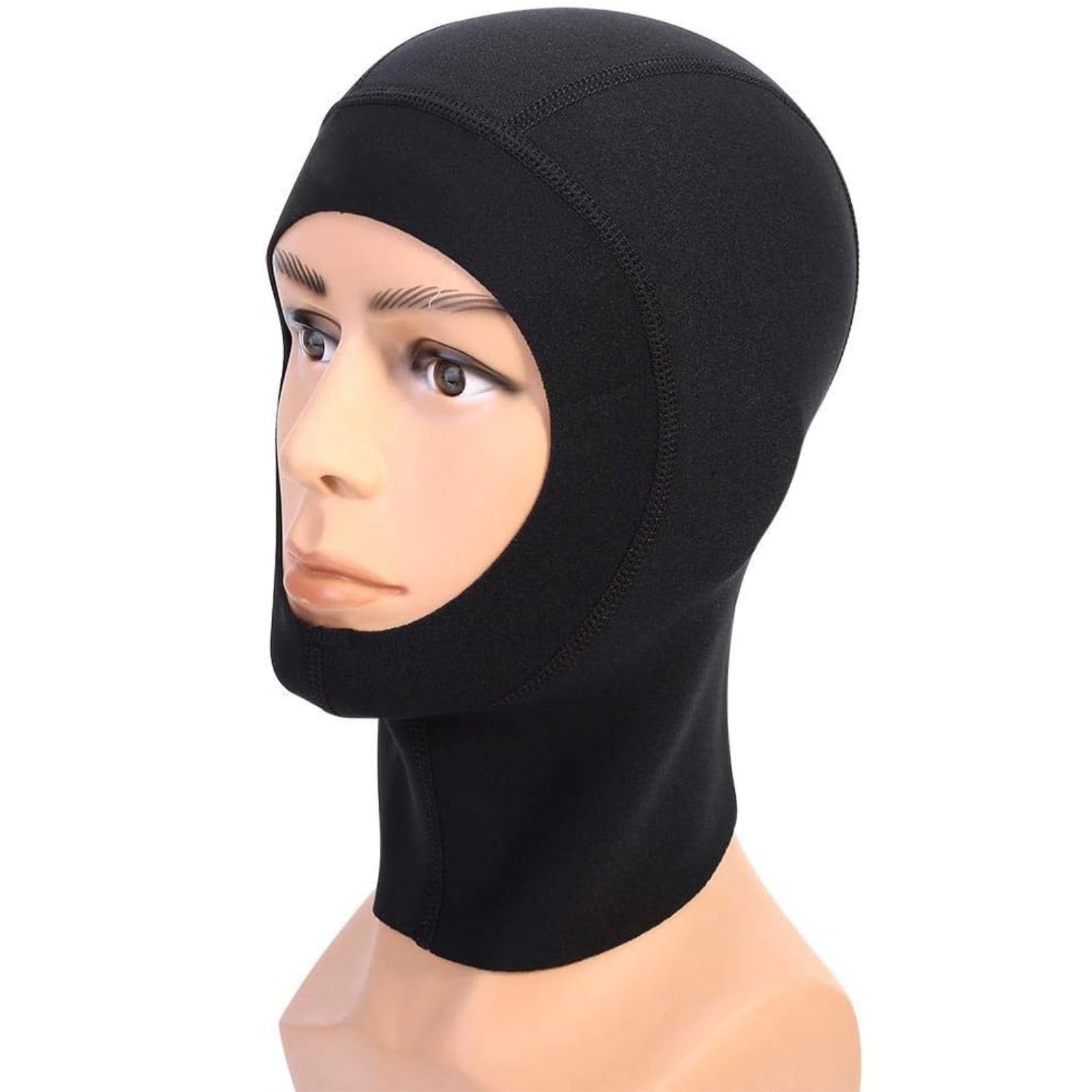 VIFER Diving Cap 1mm/3mm Neoprene Scuba Snorkeling Wetsuit Hood Surf Divers Hat Diving Cap(XL-1mm)