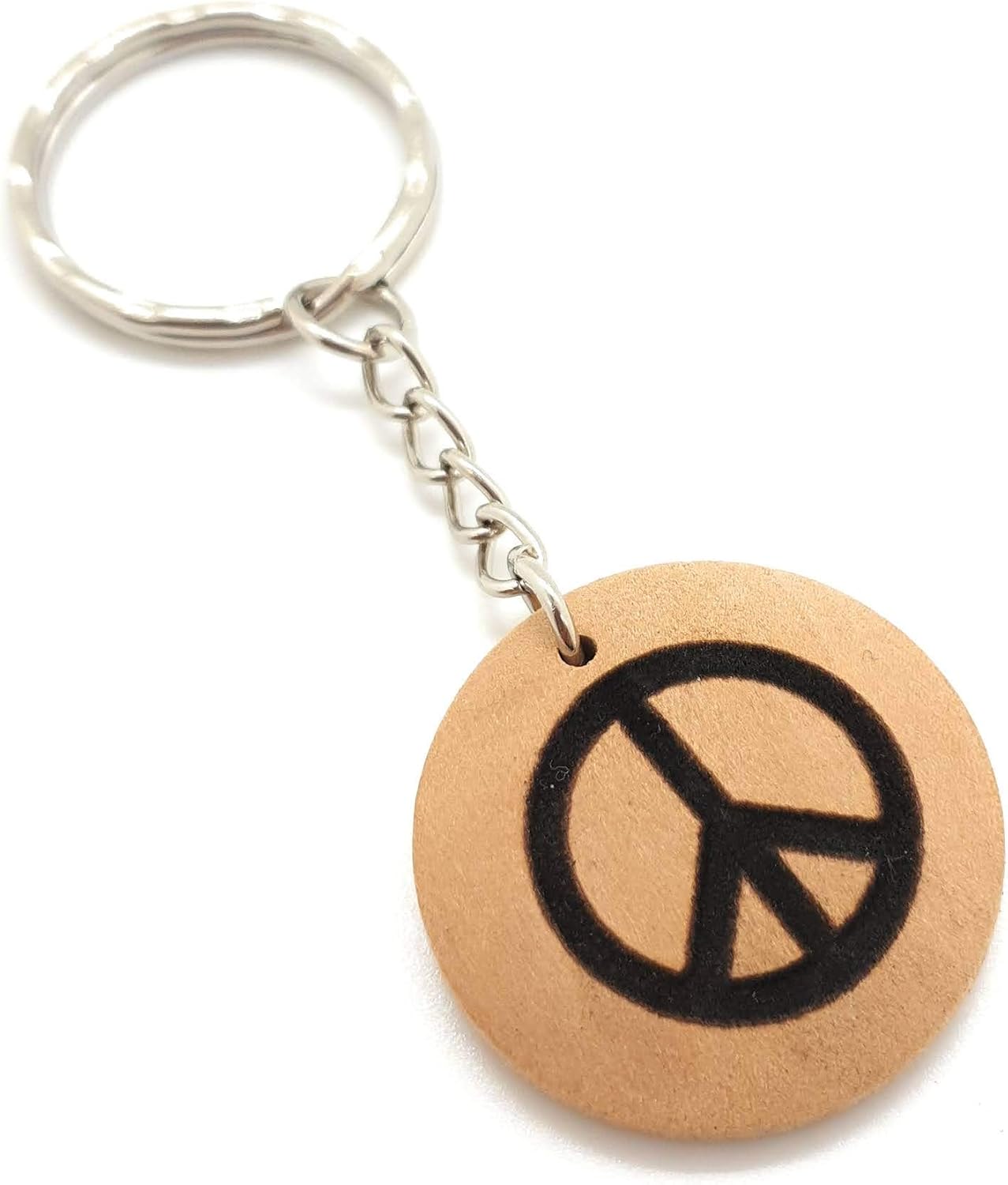 Wooden Peace Key Ring Gift, S - Image 3