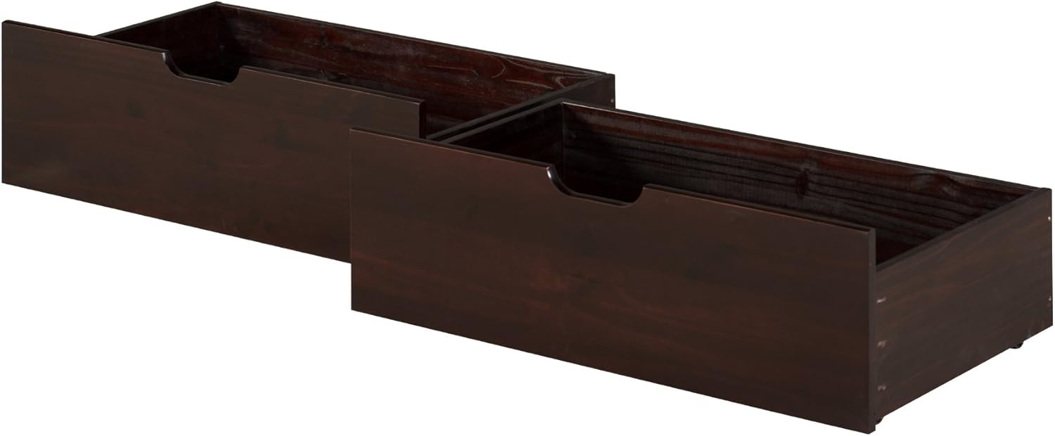 Amazon Com Camaflexi Under Bed Drawers Twin Full Cappuccino