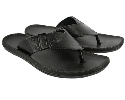 black comfy flip flops