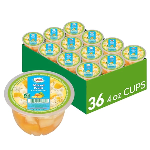 DOLE FRUIT BOWLS MIXED FRUIT IN 100% JUICE...