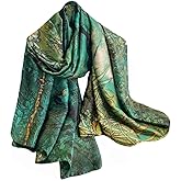 Pokeedioty Scarfs for Women Lightweight Head Scarf Fashion Scarves Elegant Floral Pattern Sunscreen Shawls and Wraps