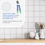 Flintronic 6Pcs Dark Grey Grout Pen Tile Paint Marker Wall Repair Sealer view 7