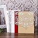 PONATIA 25PCS Lacer Cut Invitations Cards with Rhinestone Hollow Flora Favors For Wedding Bridal Shower Invitation Baby Shower Engagement Birthday Invitation Graduation (Sliver Grey)