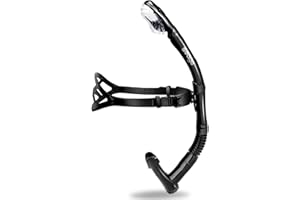 Seago Swim Snorkel for Lap Swimming, Dry Top Front Swimmer Gear for Adult Youth, Training Equipment in Pool and Open Water with Comfy Easy to Adjust Head Pads Food-Grade Silicone Mouthpiece