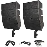 PRORECK Club 3000A 4X4 Passive Line Array Speaker System Sets Eight Tweeter and Eight mid-tweeters