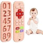 Teething Relief Teethers Toys for Babies 3-6 12 Months Gifts, Silicone Remote Control Baby Teether Bath Toys for 3 6 9 Months