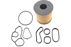 AMCC Engine Oil Filter Adapter Housing Gasket Cooler Seal Kit （3Pcs） Compatible with Mini Cooper 2007-2015, Countryman 2011-2016, Cooper Paceman 2013-2016 Replace：11427622446，11428643747，11428643758