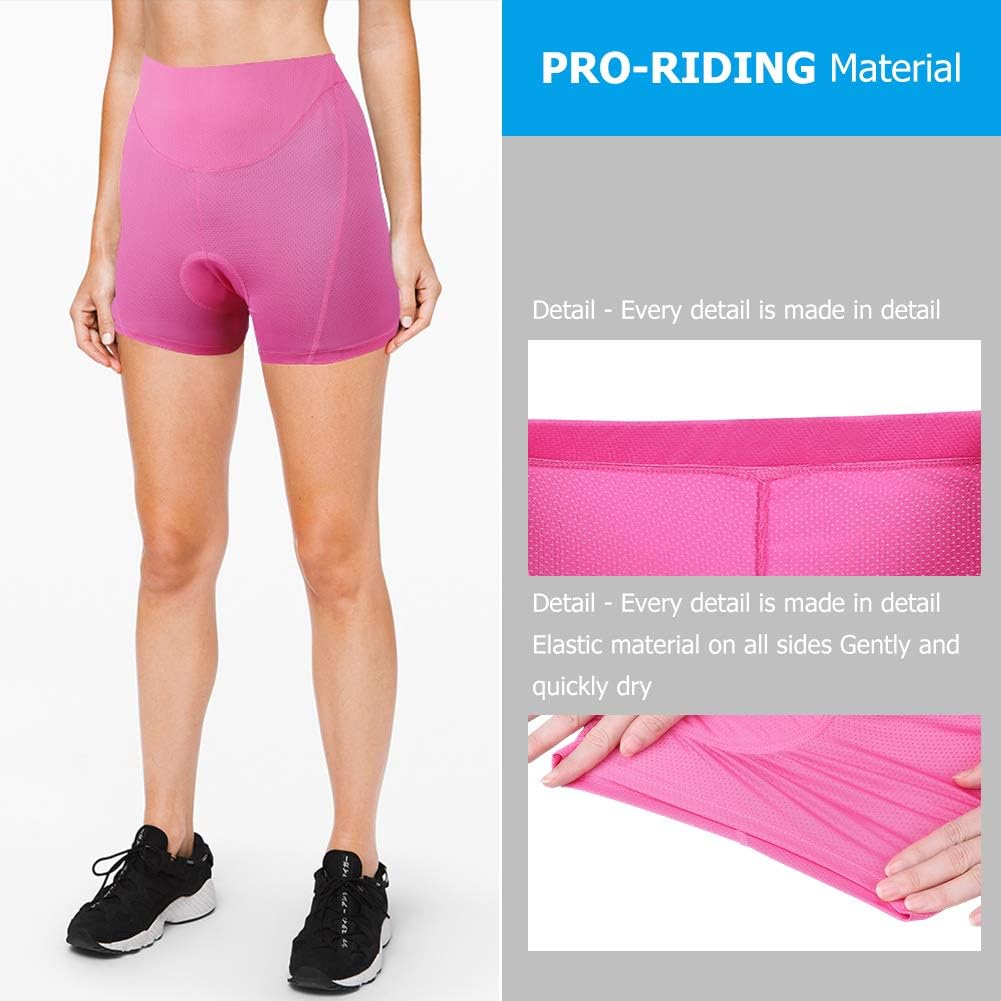 Women's Bike Cycling Underwear Shorts 3D Padded Bicycle MTB Liner Shorts: Clothing