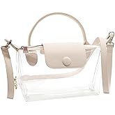 Long Keeper Clear Bag for Stadium Approved Small Crossbody Bag Shoulder Clear Purses for Women Handbag for Concert Events