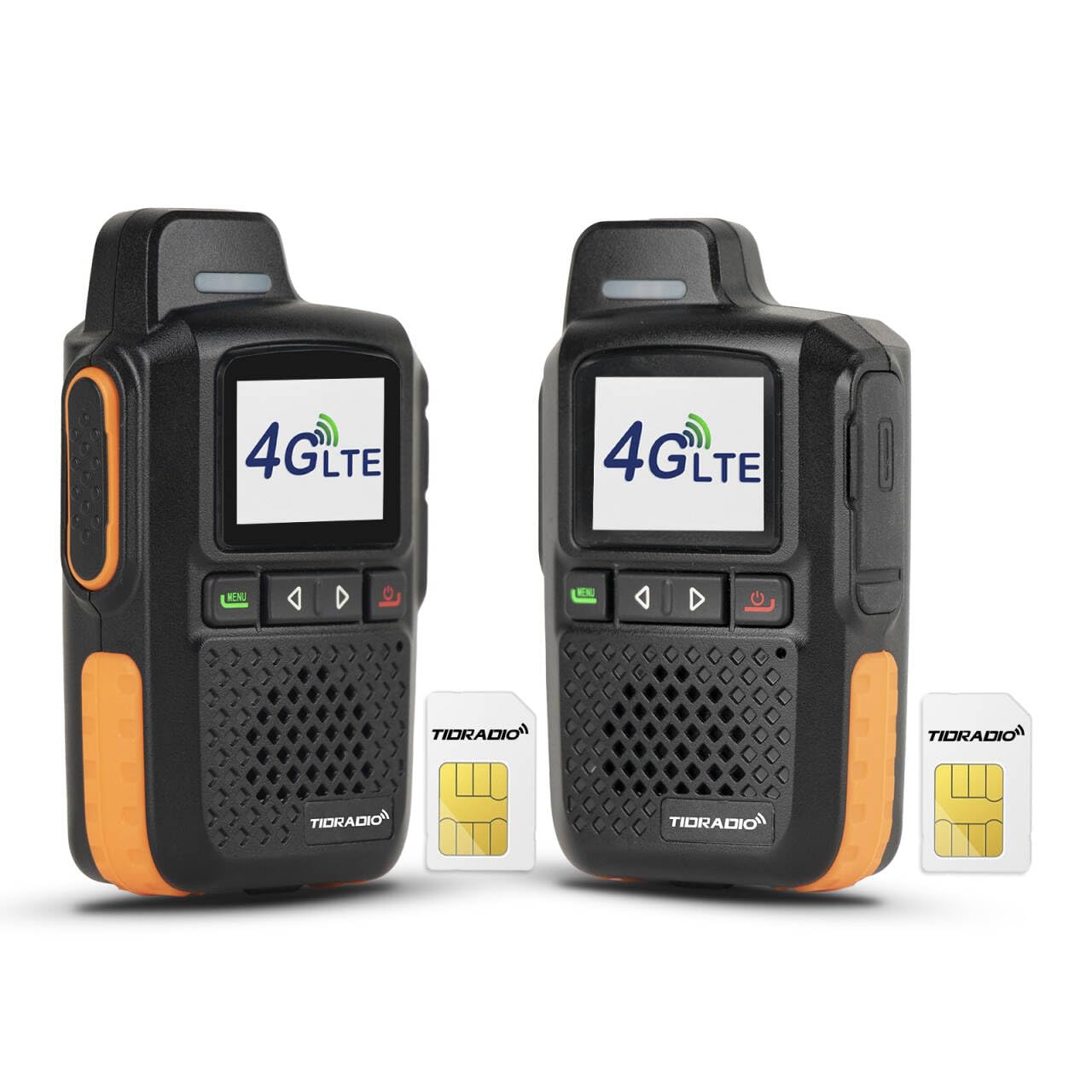 Photo 1 of TIDRADIO Global Rapid Walkie Talkies Unlimited Range 4G LTE PoC(Push-to-Talk Over Cellular) Radios Nationwide PTT Long Range Two Way Radio for Family,Company,Logistics 2 Pack TD-M13 with SIM Card