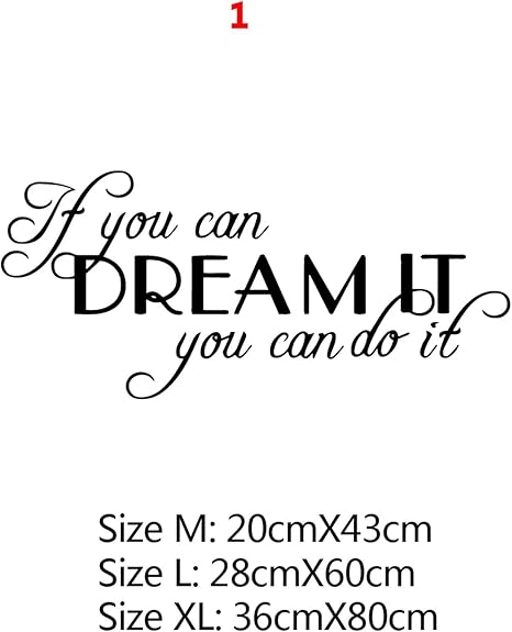 Amazon やる気を起こさせる大規模なオフィスの引用句ビニールウォールステッカーデカールリビングルームの寝室の教室オフィスの壁紙の装飾 Color 1 Size Size Xl ウォールステッカー オンライン通販