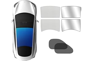 Yekavo Original Sunshade Roof with 2Pcs Windows Sunshades for Tesla Model 3(2017-2023),Heat Insulation Foldable Privacy All-Season Roof Glass Sun Shade for Model 3,No Sagging Modle 3 Accessories 2025