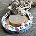 Petper Cat Scratcher Scratching Pads, Round Cat Scratch Board with Ball Toy