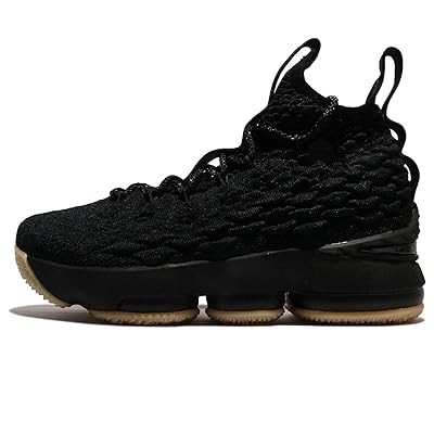 Nike Kids Lebron XV GS Basketball Shoes Black/Gum Bahrain