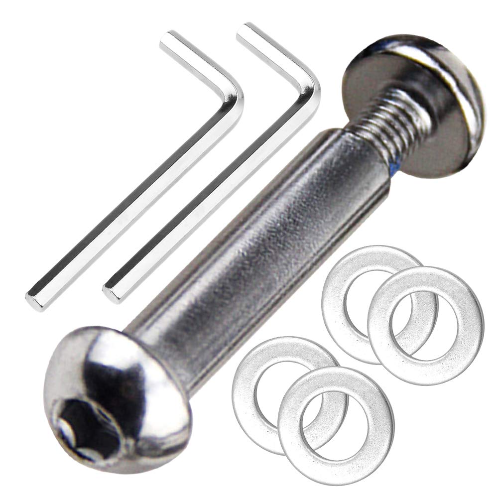 OTFAITP M8 8mm x 28mm-86mm Scooter Front Rear Axle Bolt 8.8 Grade Carbon Steel for Stunt Scooter Dash Teen/Adult Kick Scooter-800+lb Capacity