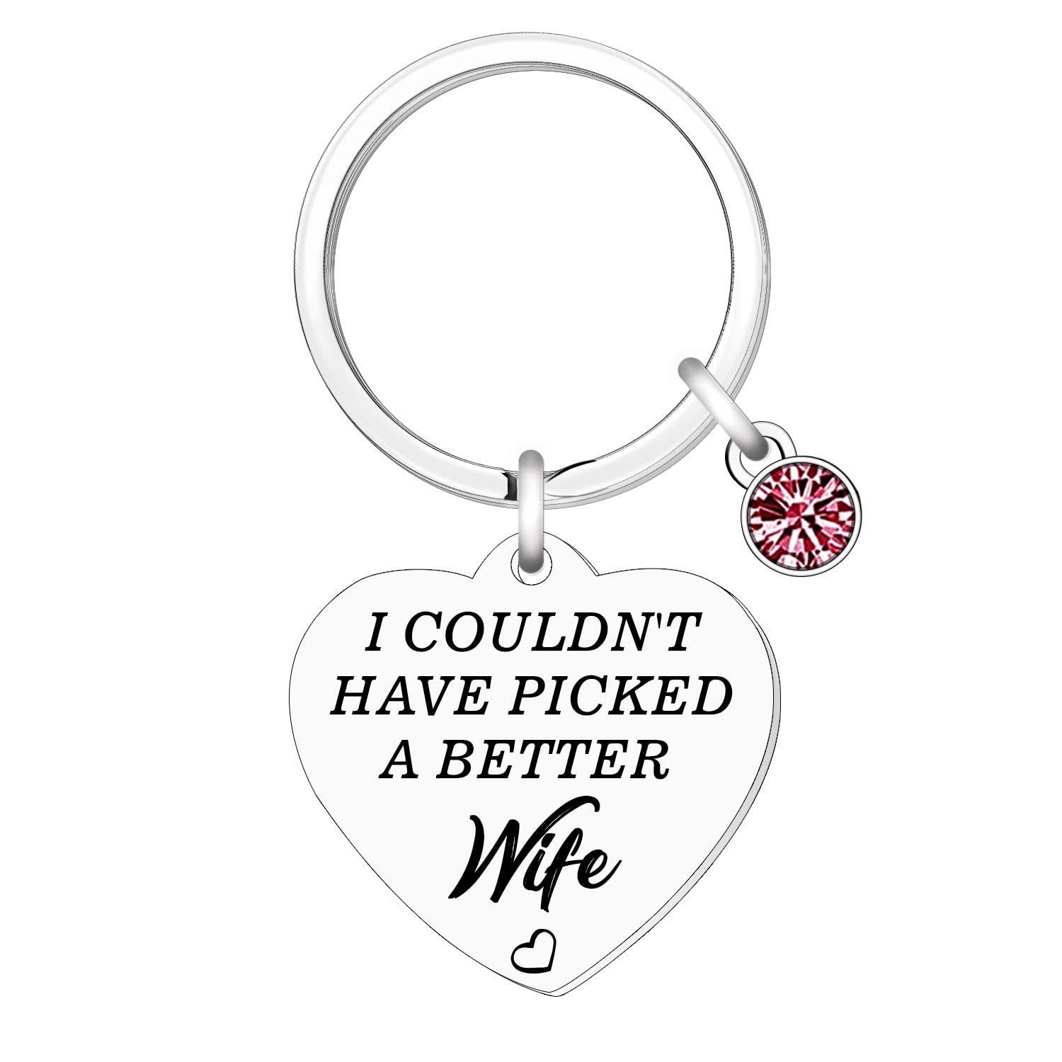 Gifts for Couples Couldn't Pick A Better Wife Keyring , Women Gifts from Husband, Wedding Anniversary, Valentines, Mothers Day, Christmas Presents