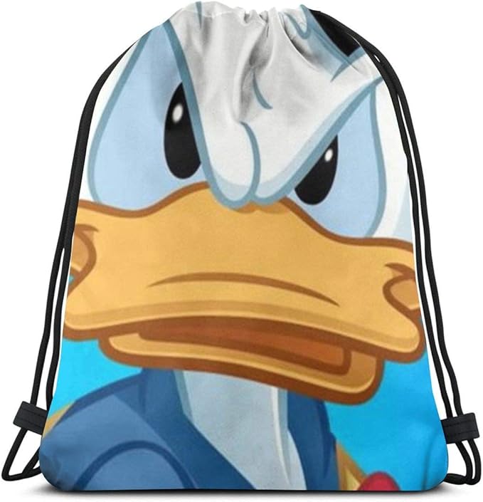 PPFINE Donald Duck Classic Drawstring Bag Gym Backpack Man Women Sport