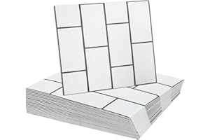 HARFINGTON 20pcs Peel and Stick Marble Tiles, Waterproof Wall Panel Backsplash, 12"x12" PVC Peel and Stick Shower Tiles for B