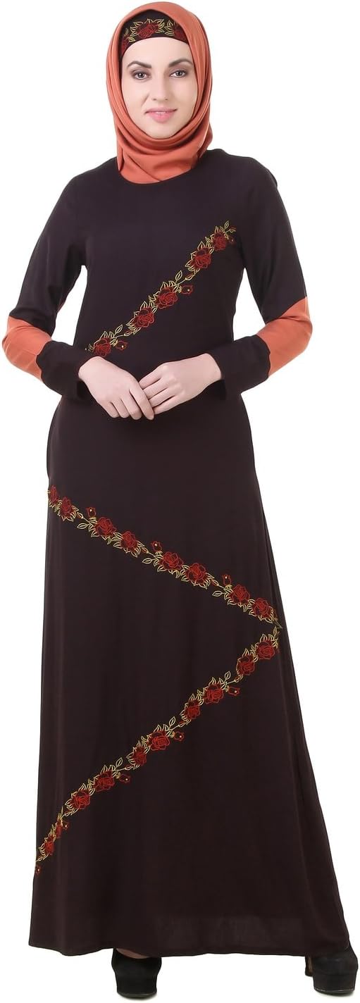 MyBatuaAbaya with Hijab Jilbab Islamic Clothing Maxi Dress Muslim Black Burqa AY-666