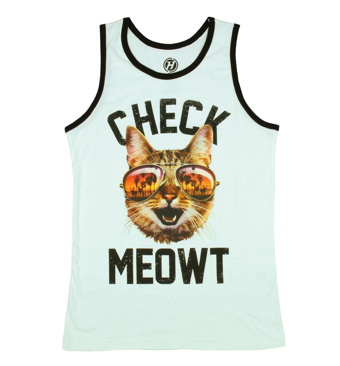 Kitty Cat Check Meowt Tank Top