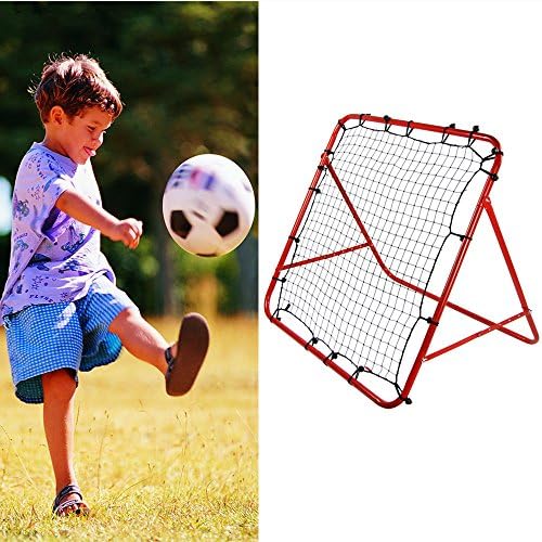 YAONIEO Soccer Goal Adjustable Football Kick-back Rebounder Practice Training Net 100x100cm