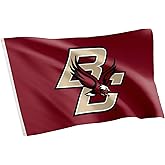 Desert Cactus Boston College BC Flag - 3 x 5 Feet Eagles Banner, Indoor/Outdoor Durable Fabric, 100% Polyester Design (Red)